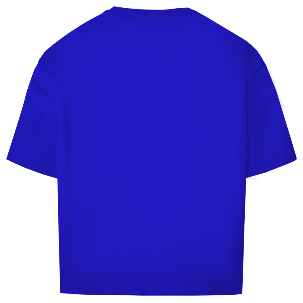 Daily Civility Dept. Oversize Tee in Kobaltblau – Rückansicht