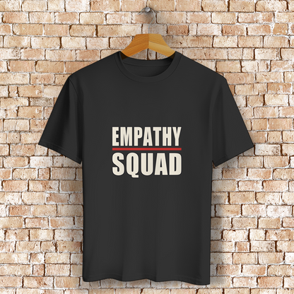 Empathy Squad Logo T-Shirt in Schwarz – Vorderansicht