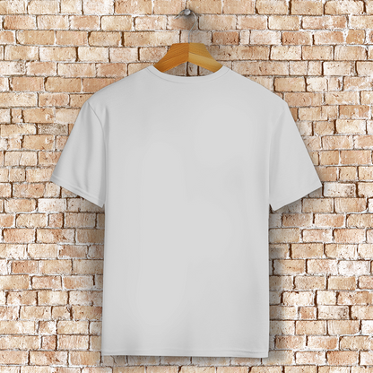 Empathy Squad Logo T-Shirt in Grau meliert – Rückansicht
