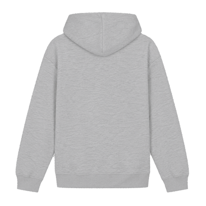 Make Empathy Viral Hoodie in Grau meliert – Rückansicht