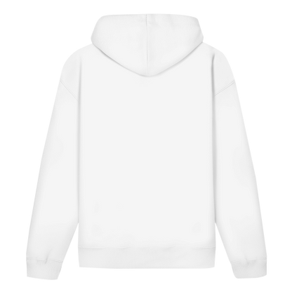 Make Empathy Viral Hoodie in Weiß – Rückansicht