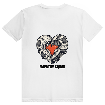 Empathy Squad Heart T-Shirt in Weiß – Rückansicht