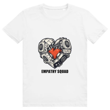 Empathy Squad Heart T-Shirt in Weiß – Vorderansicht