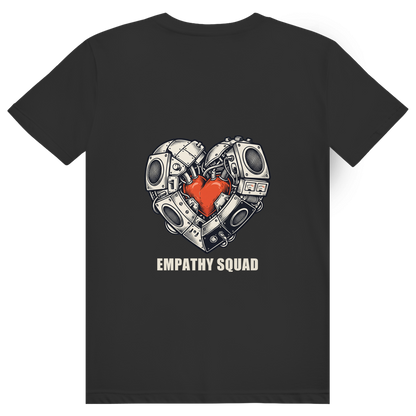 Empathy Squad Heart T-Shirt in Schwarz – Rückansicht