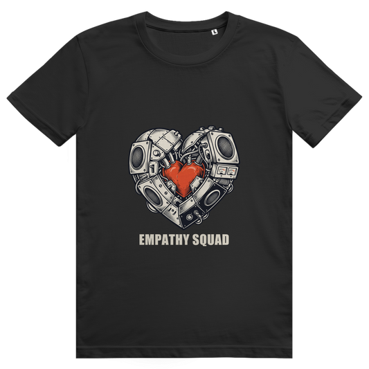 Empathy Squad Heart T-Shirt in Schwarz – Vorderansicht