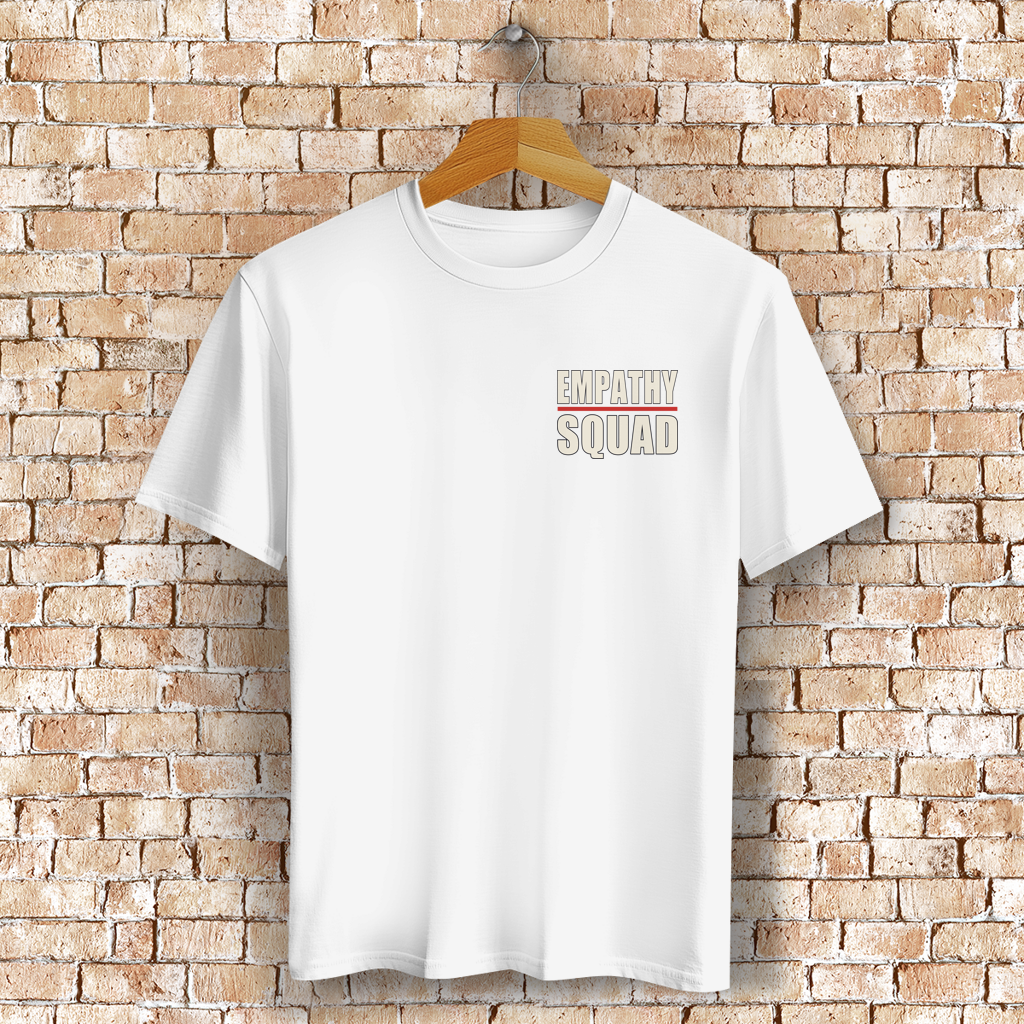 Make Being Friendly Normal Again T-Shirt in Weiß – Vorderansicht