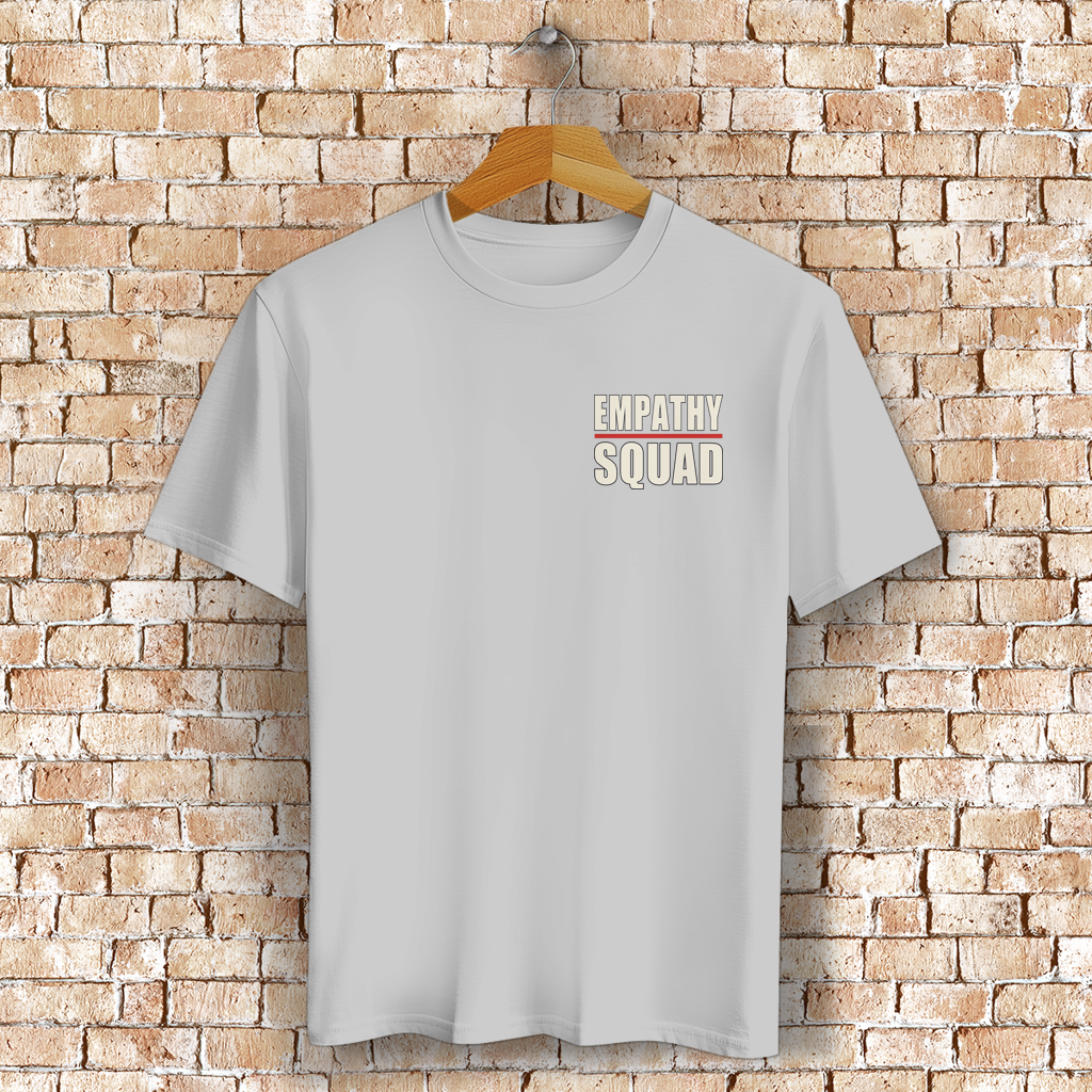 Make Being Friendly Normal Again T-Shirt in Mittelgrau meliert – Vorderansicht