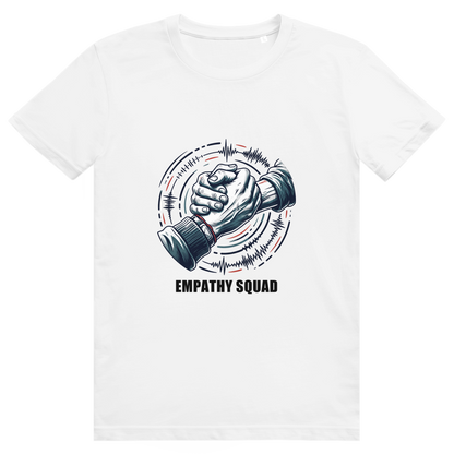 Empathy Squad Verbundenheit T-Shirt aus Bio-Baumwolle in Weiß – Vorderansicht